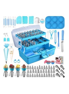 Buy All-In-1 Cake Decorating Supplies Tool Kit 236 pcs Baking Accessories Set With Storage Box in UAE