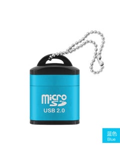 اشتري Mobile phone memory card TF card reader Mini small car audio USB card reader Blue في السعودية