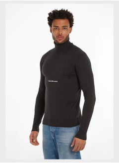 Buy Turtle Neck Knitted Sweater in UAE