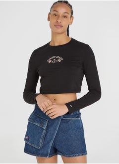 Buy Floral Flag Crop Top in Saudi Arabia