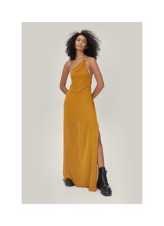 اشتري One Shoulder Chiffon Maxi Smock Dress في الامارات