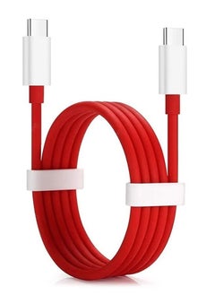 اشتري 1 Pack of OnePlus Type-C to Type-C Cable – Red, Fast Charging & Data Transfer في الامارات