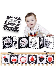 اشتري Baby Books Soft Book High Contrast Black and White Book for Toddler 0 6 8 12 Months Baby Girls Baby Boy Newborn Toy Gift في السعودية