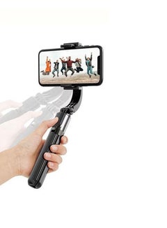 Buy L08 Handheld Gimbal Stabilizer Video Vlogging Tripod For Android IOS Smartphone Black in UAE