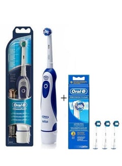 Buy Pro Expert DB4010 Battery Operated Toothbrush With Replaceable Brush Heads Plus 3-Piece Replacement Brush Heads in UAE