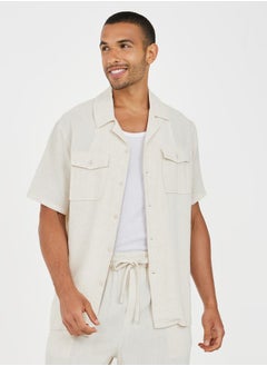 اشتري Premium Linen Relaxed Fit Shirt في السعودية