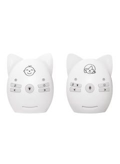 Buy Wireless Audio Baby Monitor, Baby Walkie Talkie, 2 Way Talk, VOX Mode, Long Range up to 300m, Crystal-Clear Sound, Lullabies, Night Light, Music Play, Plug & Play (2 Pack, White) in Saudi Arabia