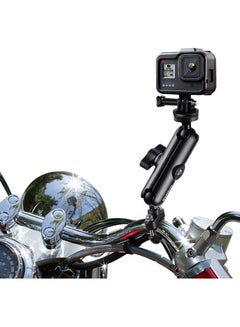 اشتري Motorcycle Bike 360° Rotating Adjustable Sports Camera Mount Compatible with DJI Action 2 and Gopro 7 8 9 10 and Insta 360d and Other Sports Cameras في السعودية