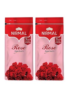 Buy Nirmal Rose Premium Fragrance 200 Incense Stick Agarbatti by Shubhkart (Pack of 2) in UAE