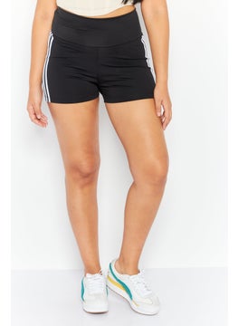 Buy Women Sportswear Fit Training Short, Black/White in Saudi Arabia