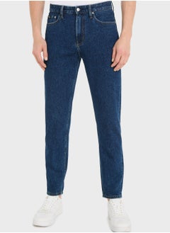 Buy Mid Wash Taper Jeans in Saudi Arabia