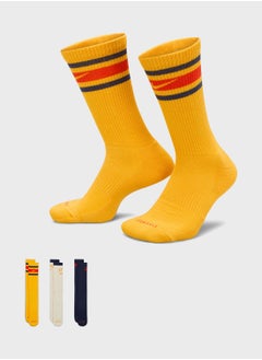 اشتري 3 Pack Everyday Plus Cush Crew Socks في السعودية