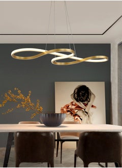 Buy Simple Modern Note Pendant Light Black Led Pendant Light Suitable For Kitchen Island, Dining Room, Bedroom And Living Room 4400k in Saudi Arabia