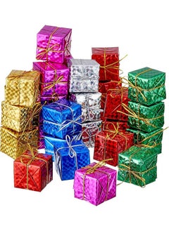 اشتري 80 Pcs Mini Christmas Tree Decoration Gift Boxes For Hanging في مصر