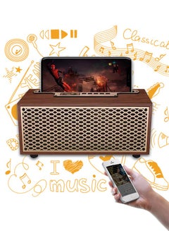 Buy Retro Wooden Bluetooth Speaker 5W Vintage Portable Wireless Speaker, Bluetooth Heavy Bass Music Player 8H Long Playtime Outdoor Speaker for Home Office Party Gift for Friend in Saudi Arabia