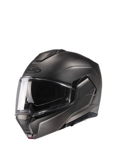 اشتري HJC HELMETS I100 SOLID SEMI FLAT TITANIUM XL في الامارات