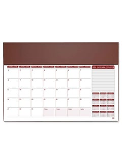 اشتري FIS 2024 Year Planner with PVC Desk Blotter - English / French, Brown - FSDK2EF24BR في الامارات