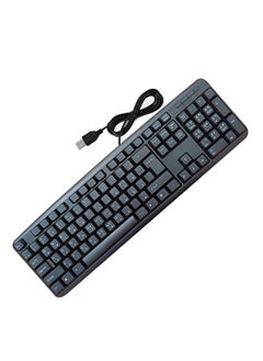 Buy Wired keyboard with USB port Arabic-English convenient and comfortable for the eyes /K2 in Egypt