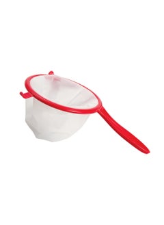 Buy 420608 Fine Mesh Strainer  Nylon Plastic-Red Food Strainer Straining Fine Strainer in UAE