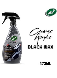 اشتري Ceramic Acrylic Black Wax 473ml Car Wax Increase Color Depth Gloss Protection For Black Paint Turtle Wax Hybrid Solutions في السعودية