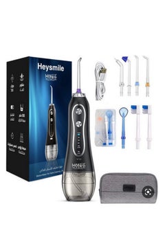 Buy Device Water For Teeth Cleaning Black Heysmile 300ML in Saudi Arabia