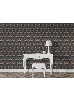 اشتري Ethnic Floral Seamless Pattern Fabric Wallpaper Covers An Area ​​Up To 4.2Mx3M With Adhesive And Smoothing Tool في مصر