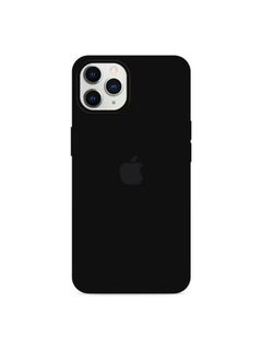 Buy Silicone Cover Case for iphone 12/12 Pro Black in UAE