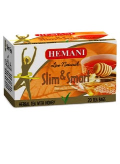 Buy Slim And Smart Herbal Tea With Honey 40g Pack of 20 tea bags in UAE