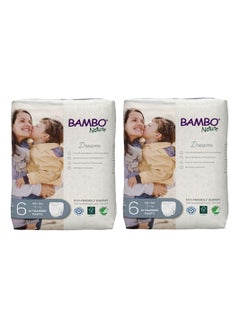 Buy Bambo Nature Eco Friendly Diaper Pants Size 6, 18+ Kg, 38counts (19x 2) in UAE