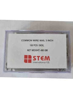 Buy Common Wire Nail Silver 3 Inch 100 NOS in UAE