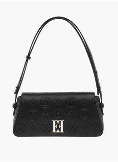 اشتري Monogram Embossed Shoulder Bag with Flap Closure في الامارات