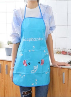 Buy Waterproof and oil-resistant kitchen apron with elephant print in Saudi Arabia