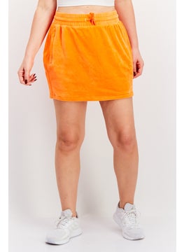 اشتري Women Sportswear Fit Drawstring Outdoor Skirt, Orange في الامارات