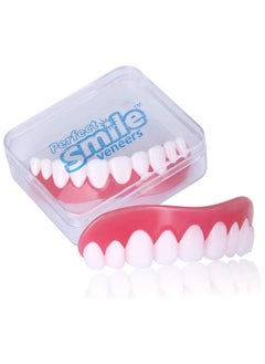 اشتري Cosmetic False fake Teeth tooth cover Perfect Smile Veneers Comfort Fit Flex Denture Paste fake braces for teeth snap on smile في الامارات