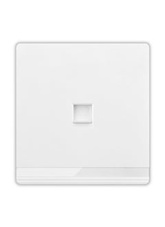 اشتري White Telephone Wall Socket - 3x3 Inches Frameless Wall Data Socket في الامارات