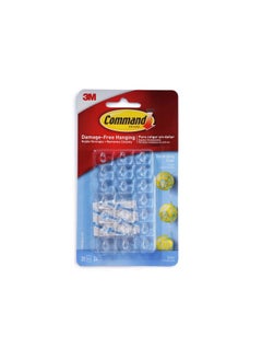 اشتري 3M 20-Piece Command Decorating Clips With Strips - Clear في الامارات