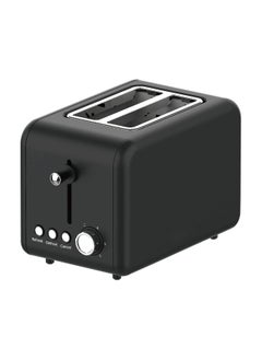 Buy Compact Two Slot Electric Bread Toaster With Six Toast Settings Defrost Reheat Cancel Functions Removable Crumb Tray Fast Heating Stainless Steel Black Kitchen Toaster in UAE