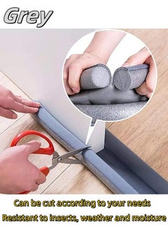 Buy Grey 1 PC Door Air Stopper Door Bottom Seal Door Draft and Dust Stopper Color Door Insect Protector in Saudi Arabia