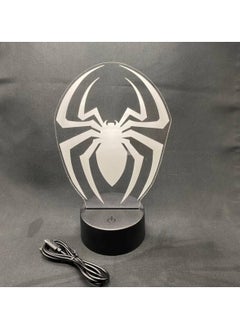 Buy Spiderman LED Lamp for Kids and Teens Yellow in UAE