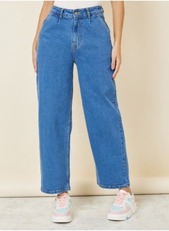 اشتري Mid Rise Mom Fit Ankle Length Jeans في السعودية