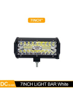 اشتري Car LED work light LED light bar 40LED 120W strip light 7 inch spotlight modificationWhite White في السعودية