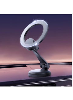 اشتري For Magsafe Car Mount Magnetic Phone Holder for Car Zinc Alloy Foldable Hands-Free iPhone Car Mount Compatible with iPhone 15 14 13 12 Pro Max and All Phone, New Upgrades في السعودية