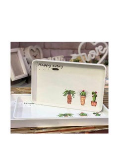 Buy Set of 2 pieces of melamine trays - rectangular in Egypt