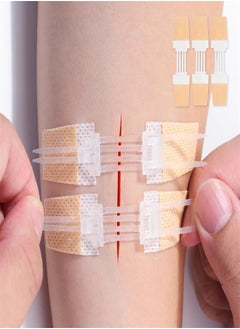 Buy 3 Pcs Zip Stitch Wound Closure Device Emergency Zipstitch Laceration Kit Bandages with Steri Strips Painless Laceration Repair Without Stitches Wound Care First Aid in Saudi Arabia