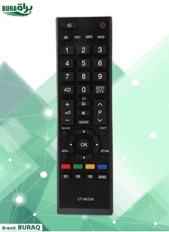 اشتري تحكم بديل جديد عن بُعد لـ Toshiba 3D Smart LED LCD TV 42RV635DB 40LV665DB 42AV635DB CT-90326 Black في الامارات