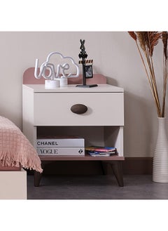 اشتري Maybelle 1-Drawer Nightstand 50.2 x 64.8 x 41 cm في السعودية