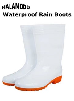 Buy Women's Waterproof Rain Boots Rubber Boots Mid Calf Lightweight Booties Work Comfortable Garden Shoes for Outdoor Gardening Work Walking in Saudi Arabia