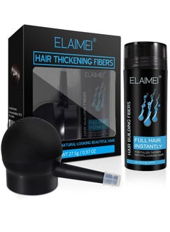 Buy Hair Thickening Fibers with Free Applicator Black in UAE