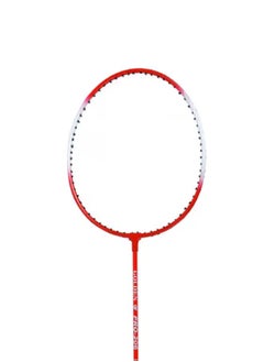 اشتري 2 pcs Badminton Racket Set for Family Game, School Sports, Lightweight with Full Cover, Beginners Level, Red في الامارات