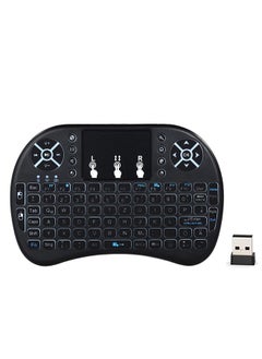 Buy Wireless Keyboard Remote Control With Touchpad For Smart TV Black in Saudi Arabia